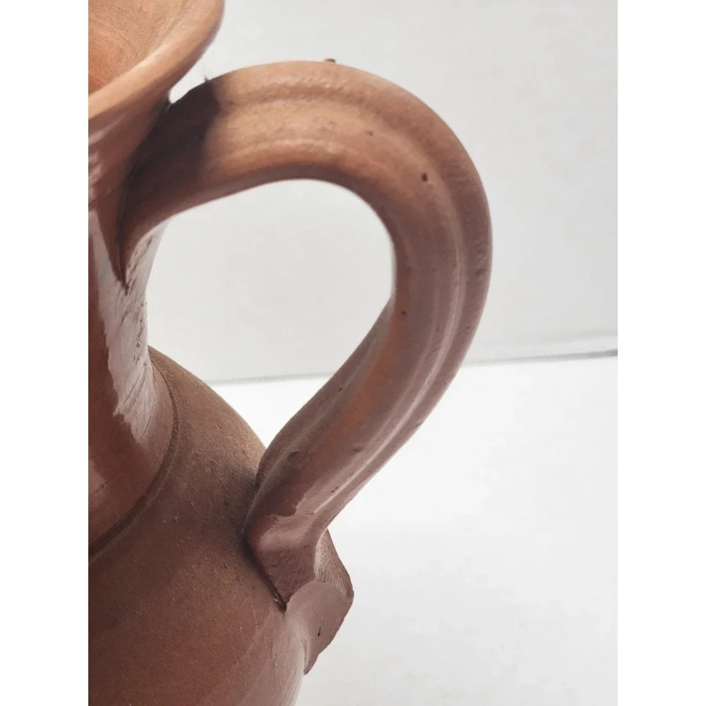 Vintage- Portugal Norleans Hand Painted‎ Pitcher Brown Autumn